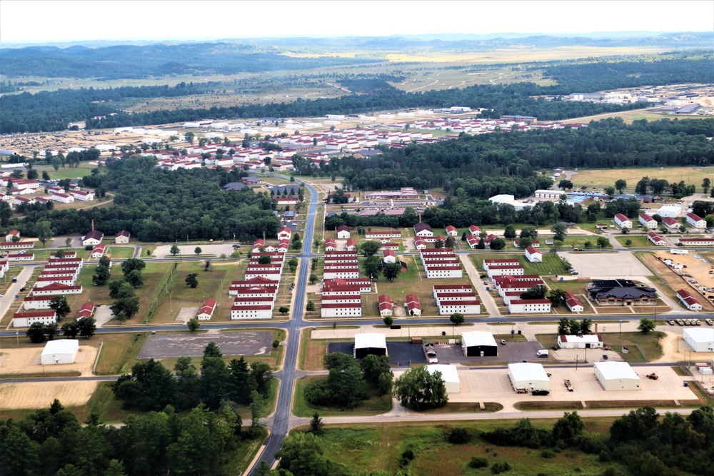 August 2020 aerial views of Fort McCoy