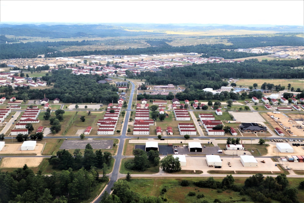 August 2020 aerial views of Fort McCoy