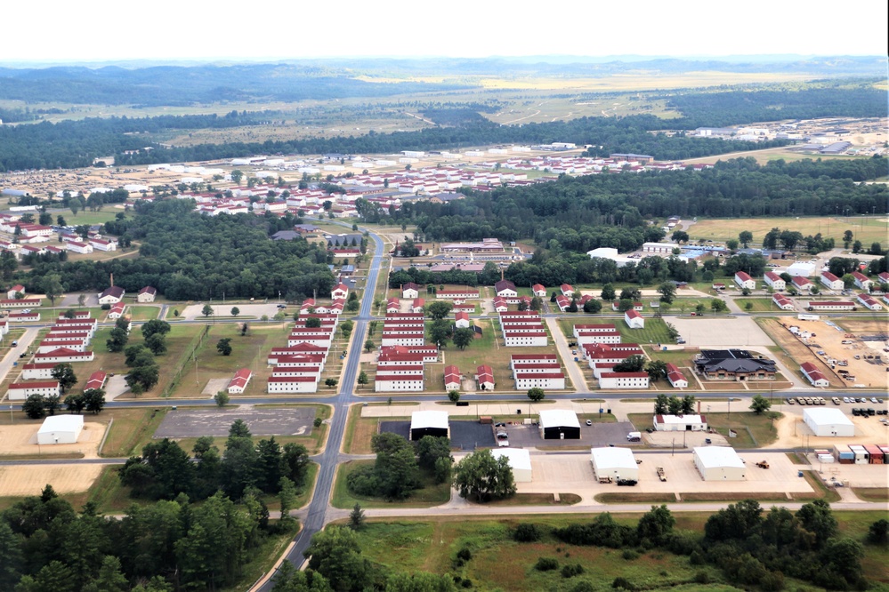 August 2020 aerial views of Fort McCoy