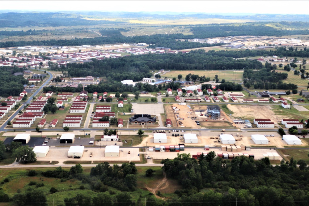 August 2020 aerial views of Fort McCoy