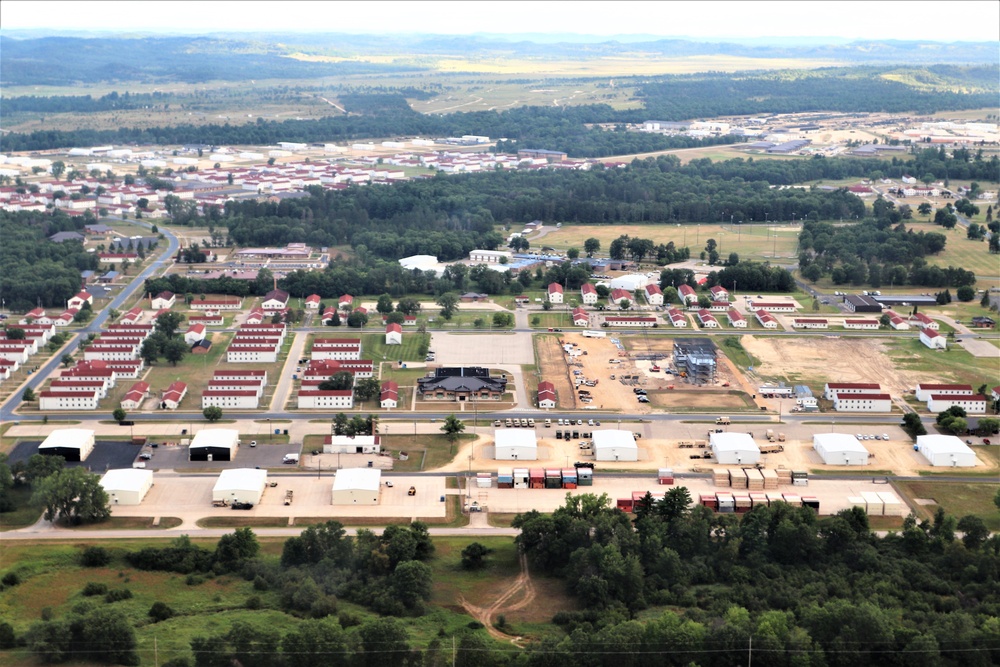 August 2020 aerial views of Fort McCoy