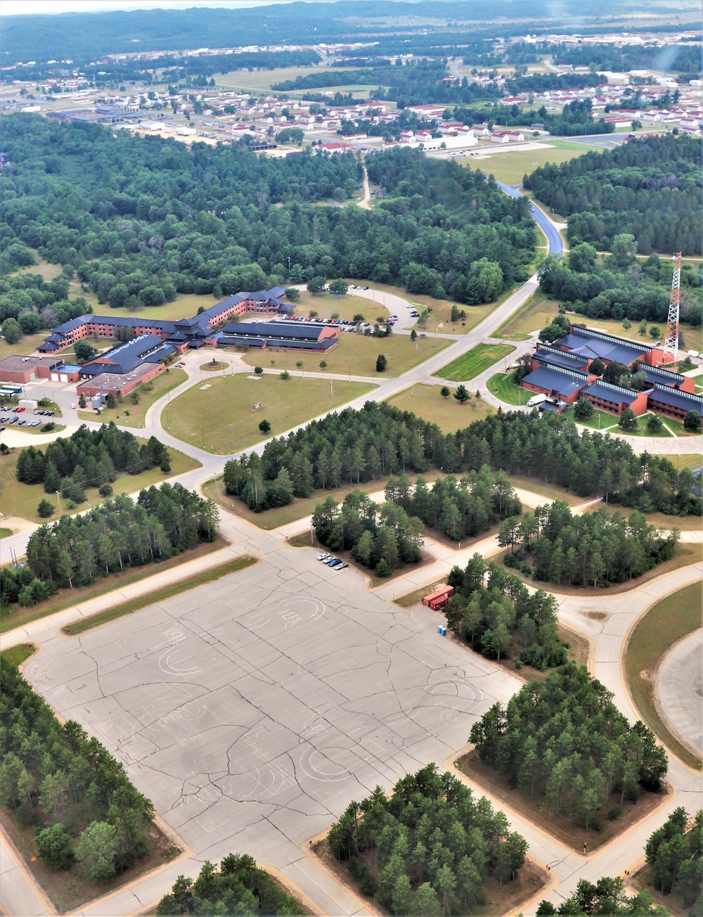 August 2020 aerial views of Fort McCoy