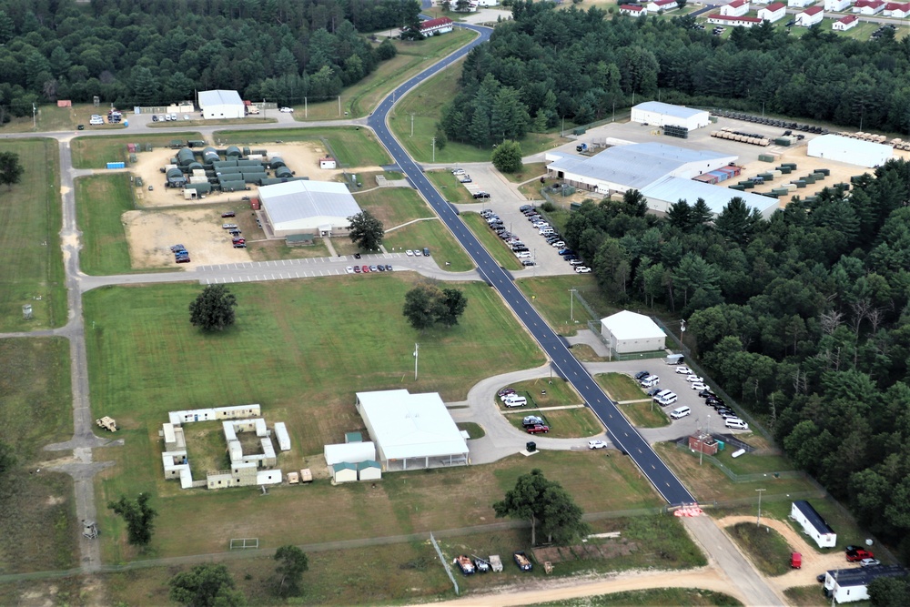 August 2020 aerial views of Fort McCoy