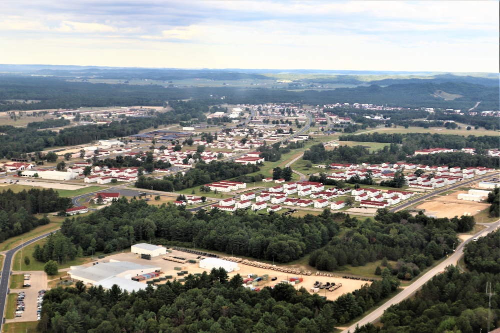 August 2020 aerial views of Fort McCoy