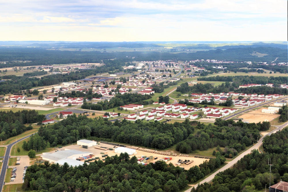 August 2020 aerial views of Fort McCoy