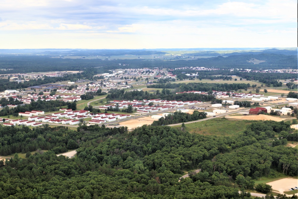 August 2020 aerial views of Fort McCoy