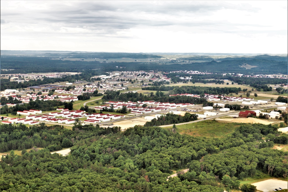 August 2020 aerial views of Fort McCoy