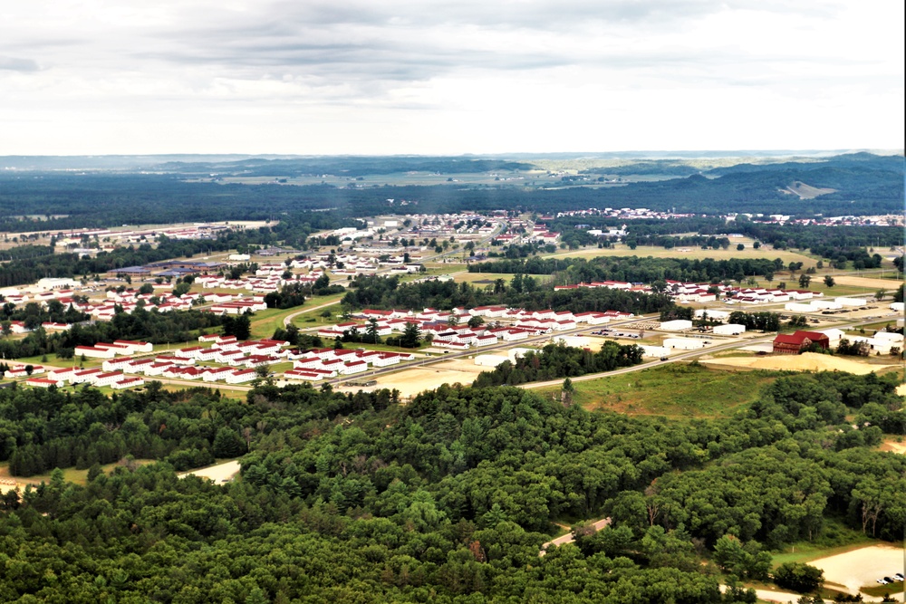 August 2020 aerial views of Fort McCoy