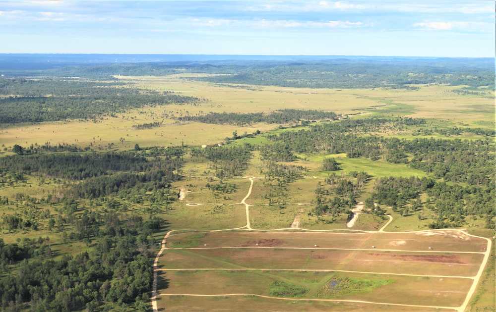 August 2020 aerial views of Fort McCoy