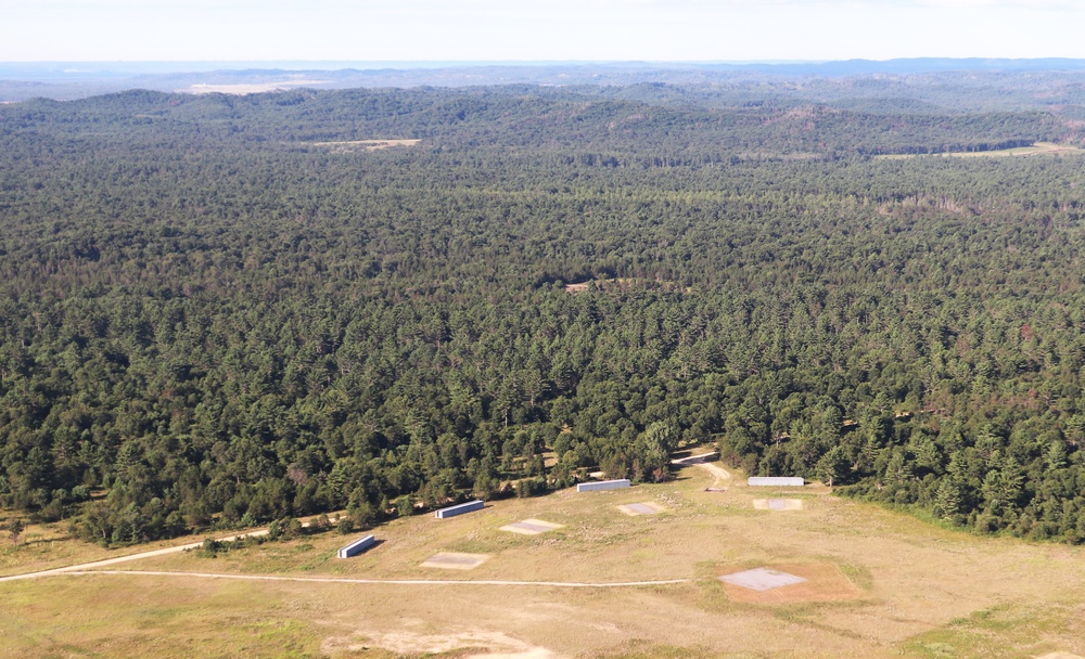 August 2020 aerial views of Fort McCoy