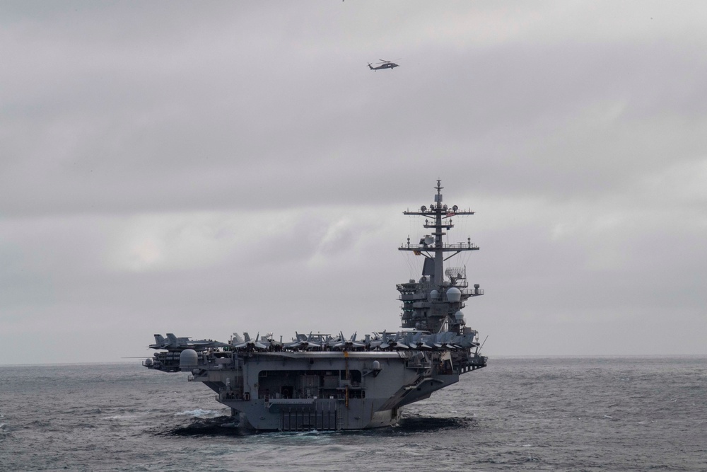 USS Theodore Roosevelt Transits