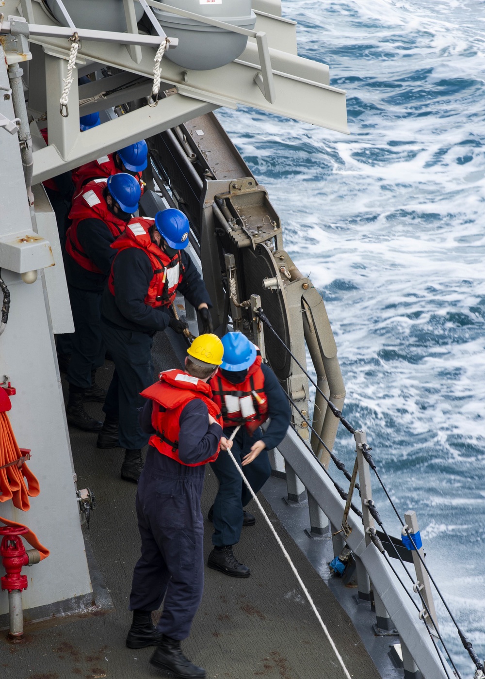 USS Curtis Wilbur Replenishment at Sea