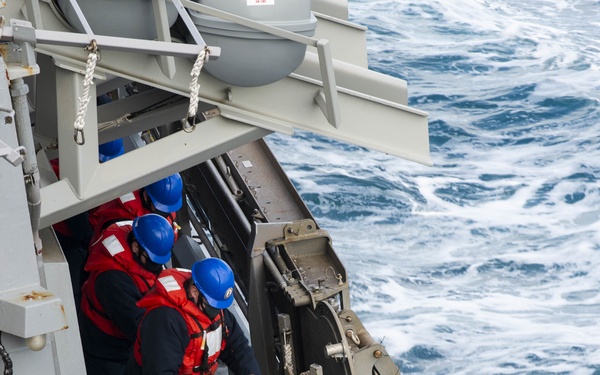 USS Curtis Wilbur Replenishment at Sea