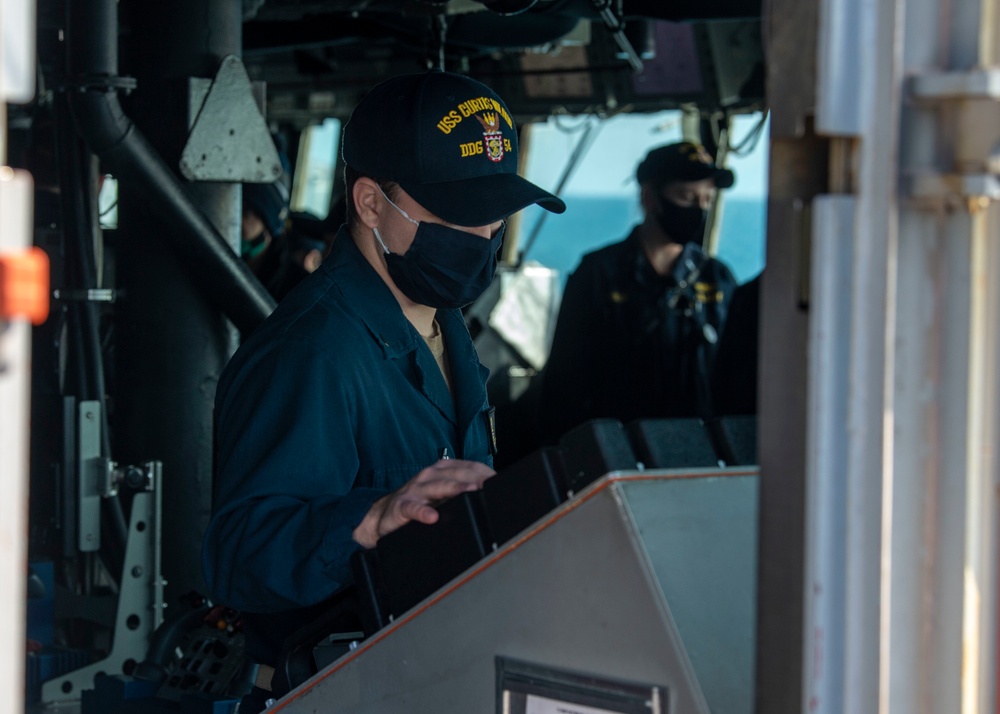 USS Curtis Wilbur Replenishment at Sea