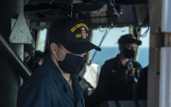 USS Curtis Wilbur Replenishment at Sea