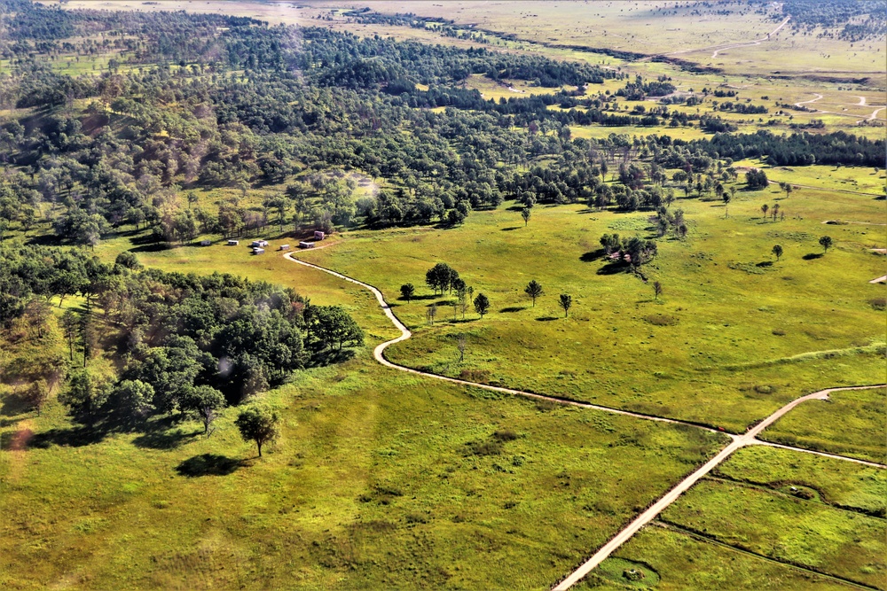 August 2020 aerial views of Fort McCoy