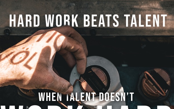 Hard work beats talent, when talent doesn’t work hard