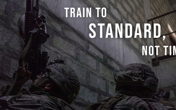 Train to standard, not time