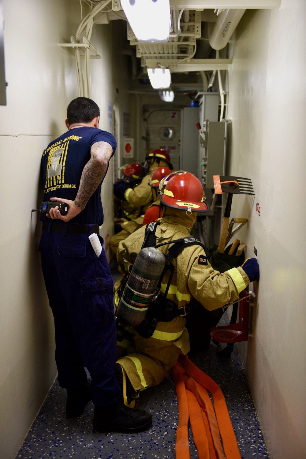 USCGC Stone conducts fire drills