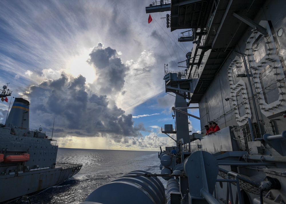Nimitz Receives Replenishment-At-Sea