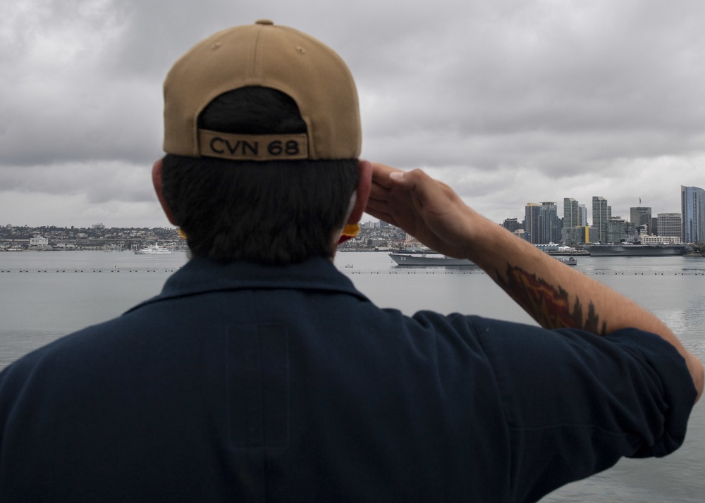 USS Princeton Departs San Diego for Deployment