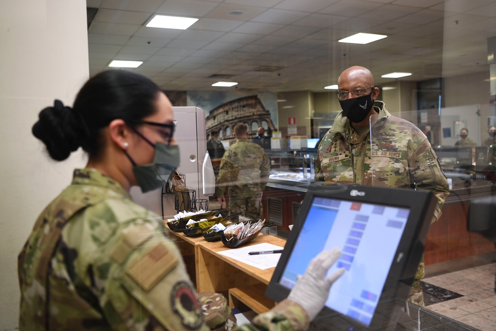 Aviano Airmen highlight adaptable, rapidly executable posture during SECAF, CSAF, CMSAF visit