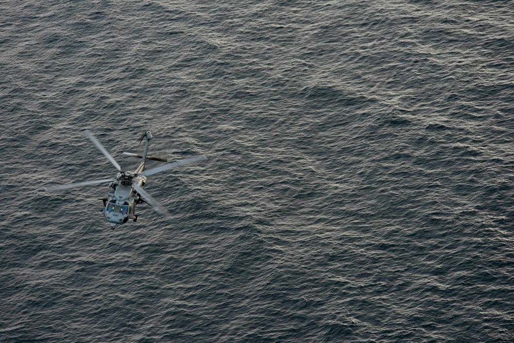 Nimitz Carrier Strike Group Sails During A Composite Group Exercise