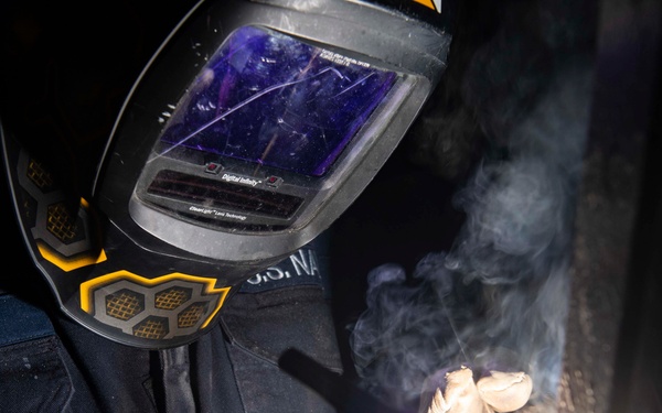 USS Princeton Sailor Tig Welds