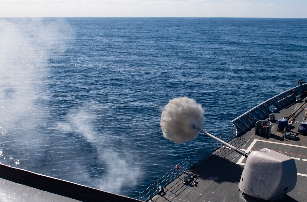 USS Princeton Conducts Live-Fire Exercise