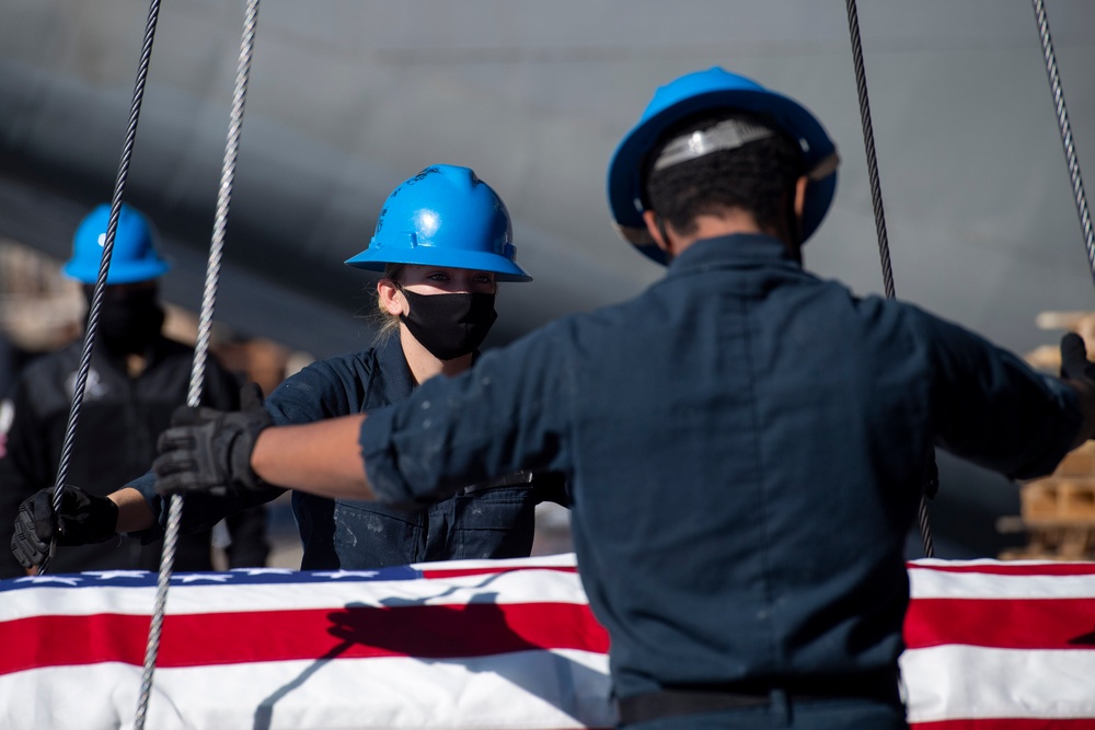 USS Theodore Roosevelt (CVN 71) Burial At Sea