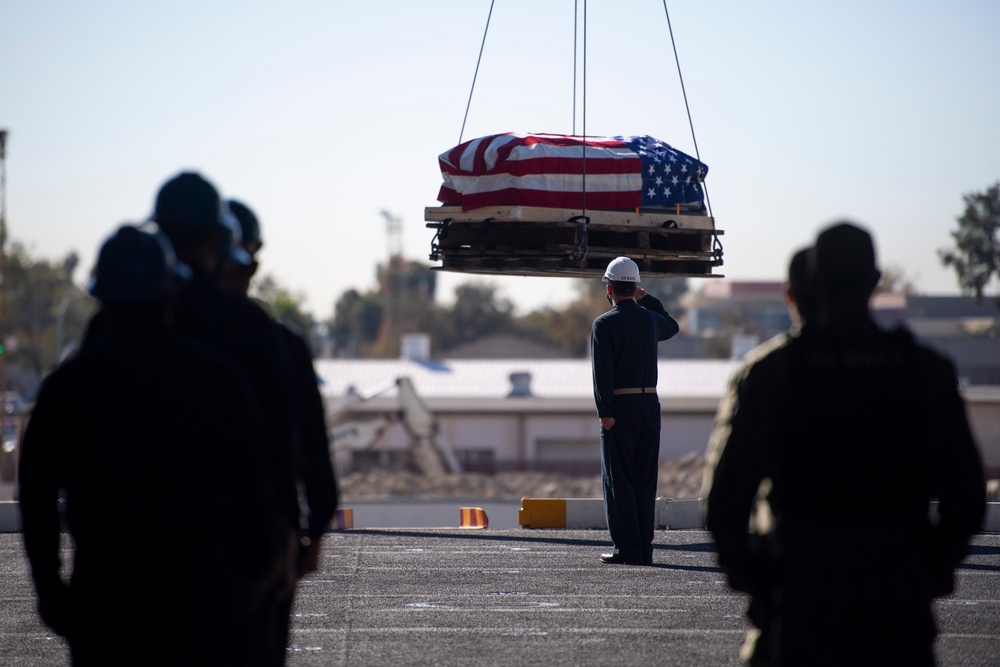 USS Theodore Roosevelt (CVN 71) Burial At Sea