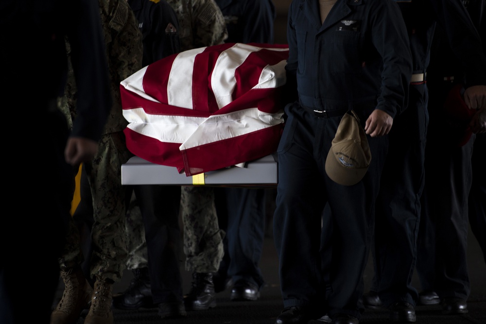 USS Theodore Roosevelt (CVN 71) Burial At Sea