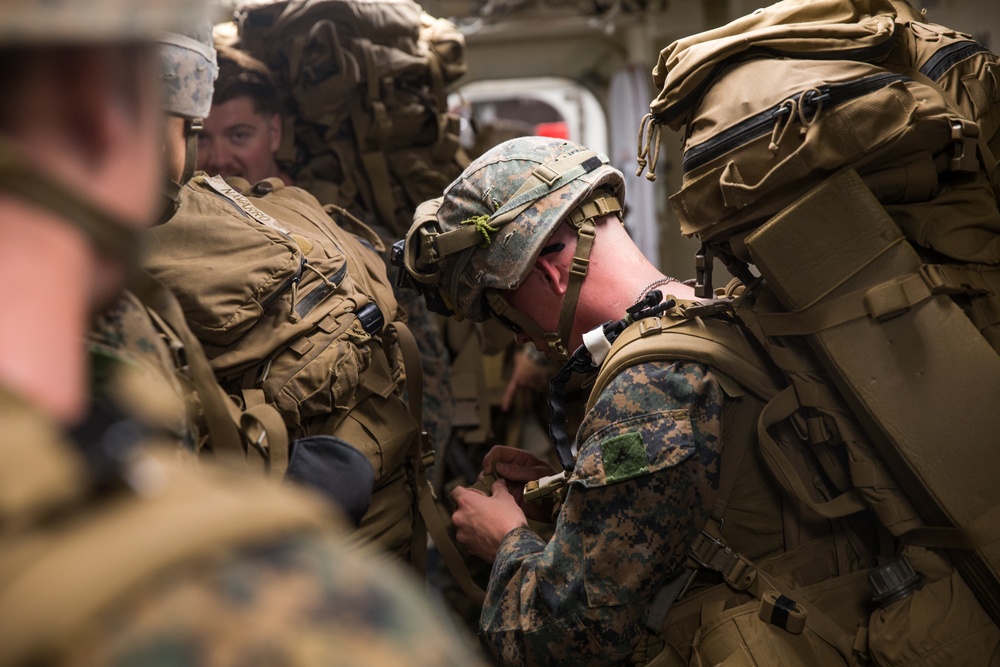 Battalion Landing Team 1/4 Marines, Sailors conduct landing force rehearsals aboard USS Somerset