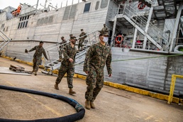 Task force US Marines return from USNS Burlington deployment