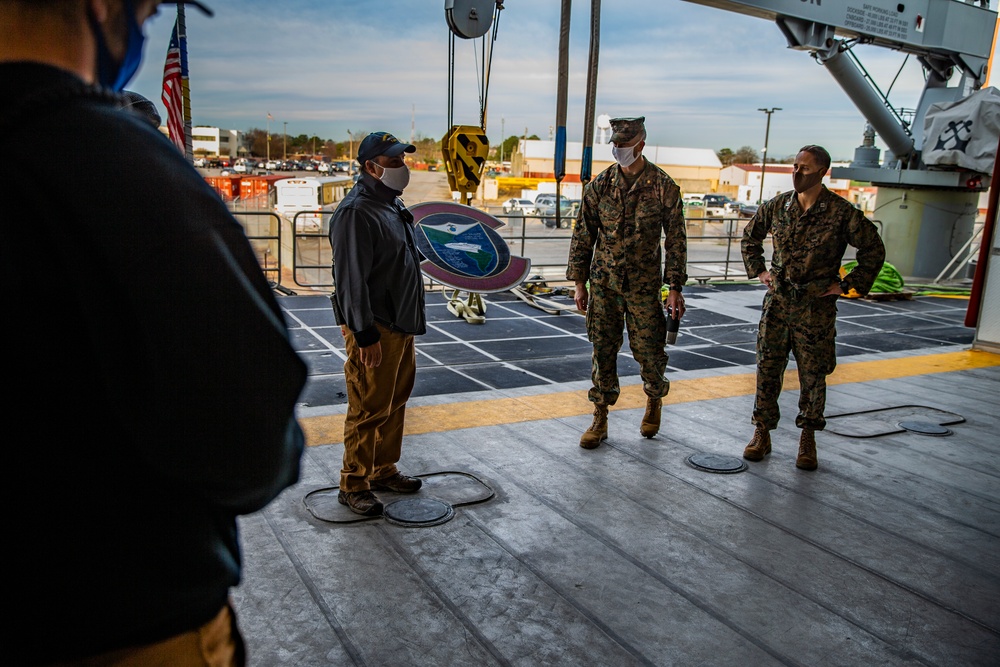 Task force US Marines return from USNS Burlington deployment