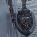 ADR Detachment Marines, USS Somerset Sailors, work together to launch RHIBs for a small boat training operation