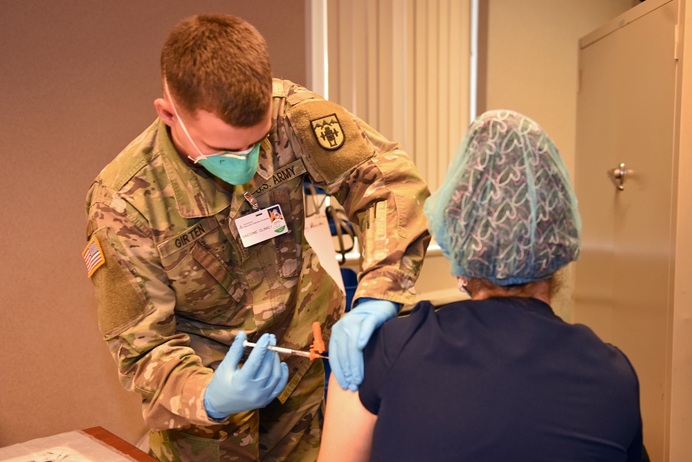 Michigan’s Task Force Spartan, Administers the COVID-19 Vaccine