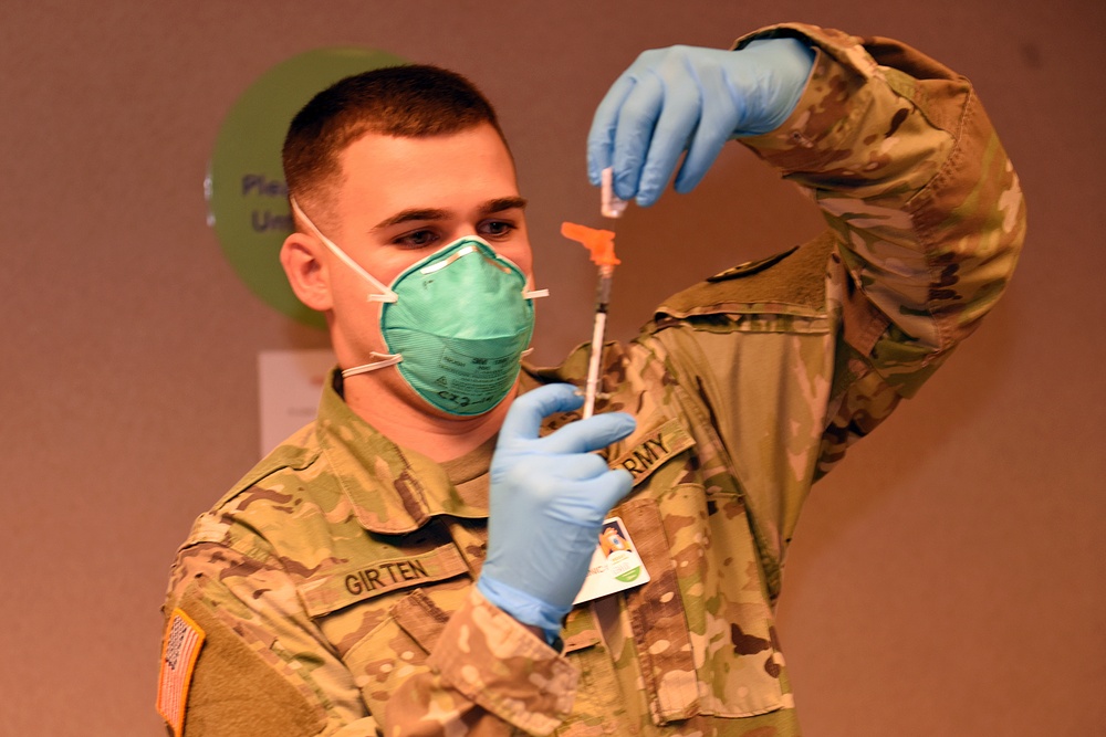 Michigan’s Task Force Spartan, Administers the COVID-19 Vaccine