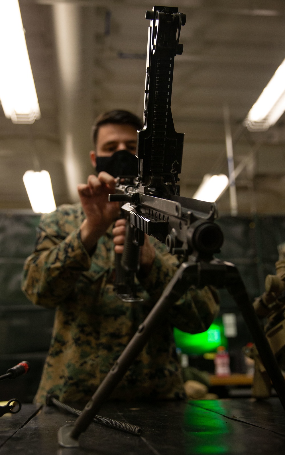 MARSOC armory perform weapons maintenance