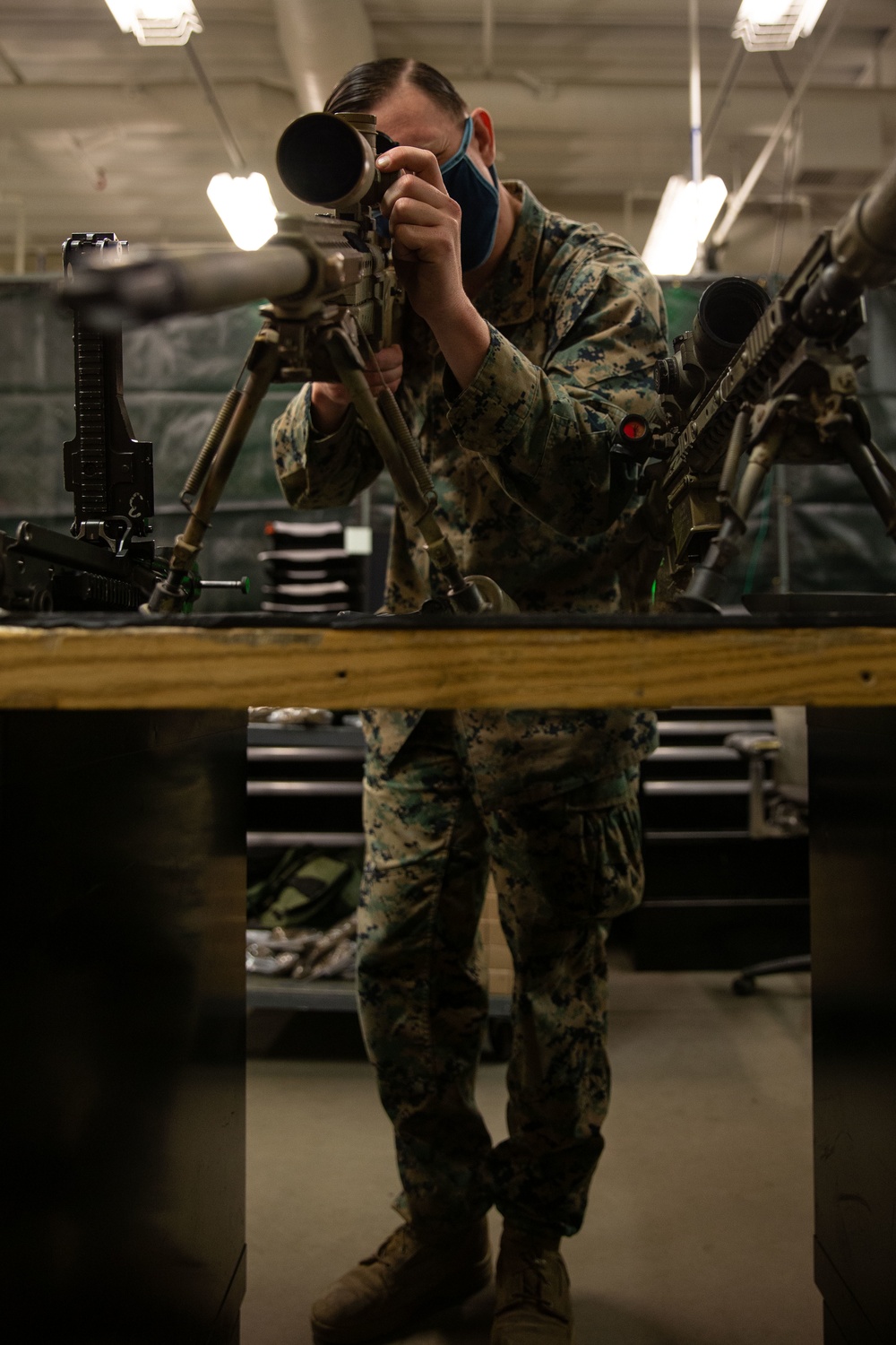 MARSOC armory perform weapons maintenance