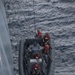 ADR Detachment Marines, USS Somerset Sailors, work together to launch RHIBs for a small boat training operation