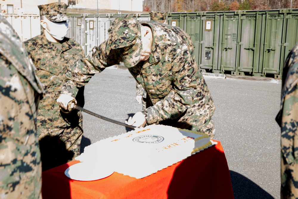 Cake Cutting Ceremony MCIOC (Marine Corps Information Operation Center)