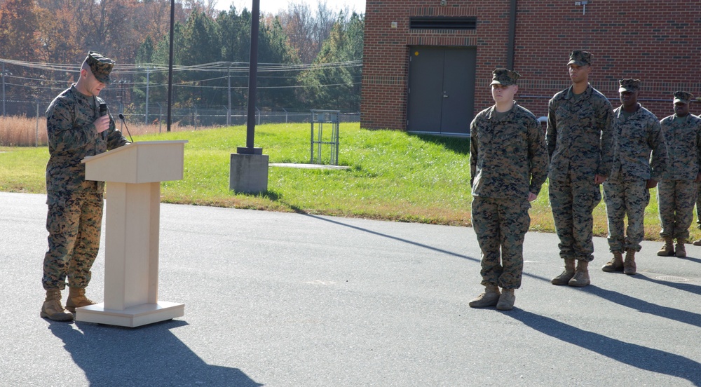 Cake Cutting Ceremony MCIOC (Marine Corps Information Operation Center)