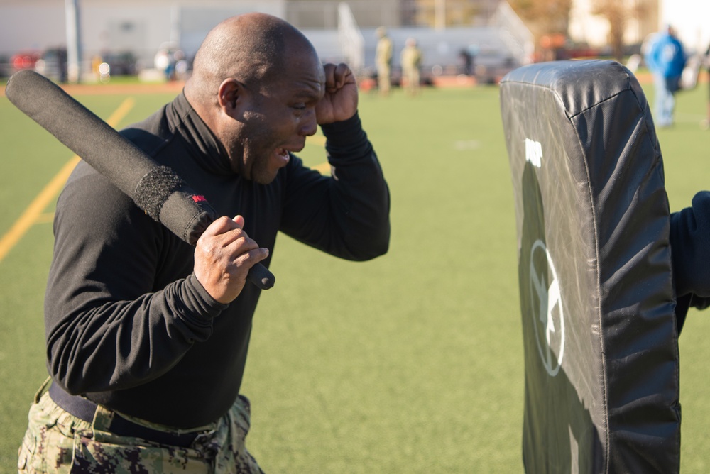 USS George Washington Sailors Participate in a Security Training Course