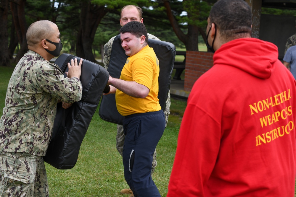 Misawa Sailors Participate in Auxiliary Security Forces OC Spray Training Exercise