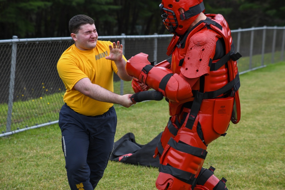 Misawa Sailors Participate in Auxiliary Security Forces OC Spray Training Exercise