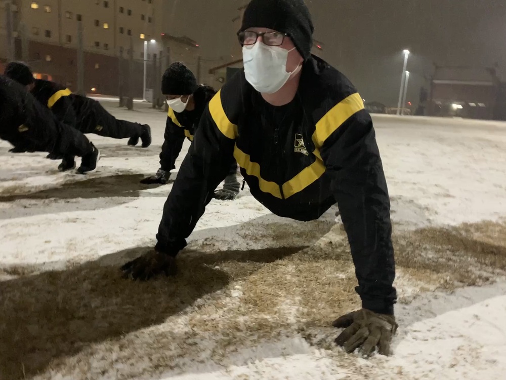 Snow Push Ups