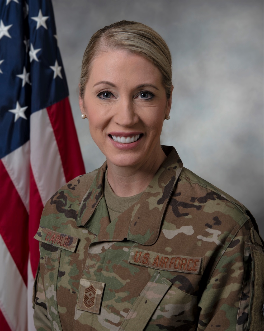 379th AEW welcomes first reservist, first female command chief