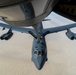 B-52 Stratofortress and F-16 Fighting Falcon fly over U.S. Central Command