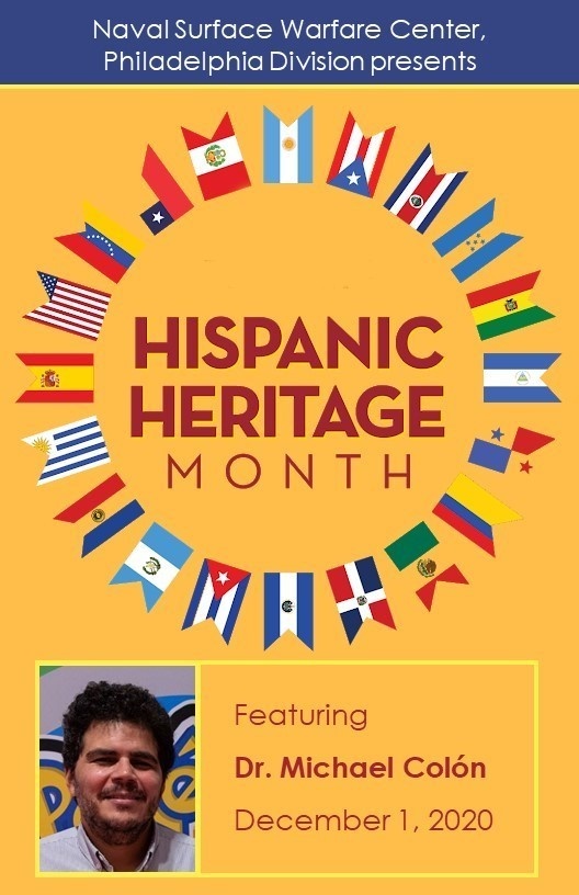NSWCPD Celebrates Hispanic Heritage Month with Dr. Michael Colón Virtual Presentation